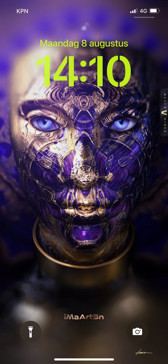 iMaArt3n's tweet image. Setup for now, what do you think??
Icons: @wallpapersclan please make more of these icons!!!
Wallpaper: @radim_kacer 
On #iOS16Beta4 
@iCulture #iOS16 #Apple #digitalart