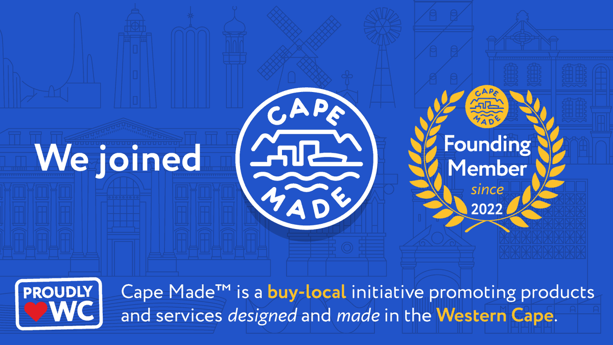 AtomicAccess's tweet image. We joined Cape Made! 

Celebrate and support the Western Cape's makers and growers. #CapeMade #BuyLocal

@CapeMadeMark 
Visit: CapeMadeMark.org