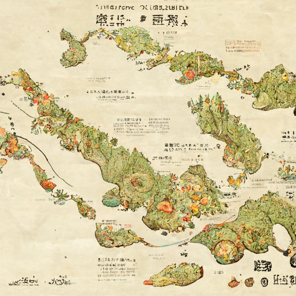 تويتر キツネ على تويتر Aiに紀伊半島の地図を描いてもらった Midjourney T Co Mk9lxthffo