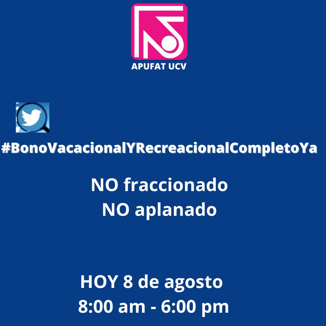 #BonoVacionalYRecreacionalCompletoYa