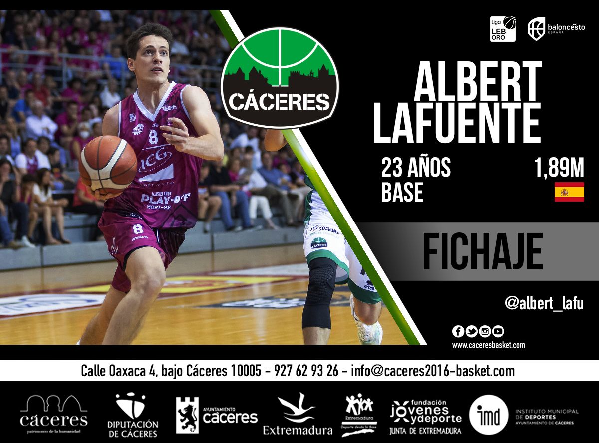 El capitán del Lleida decide seguir su carrera en #Caceres y ser importante con su trabajo diario @albert_lafu #Baloncesto #Fichajes #Verano2022 #LEBOro 
