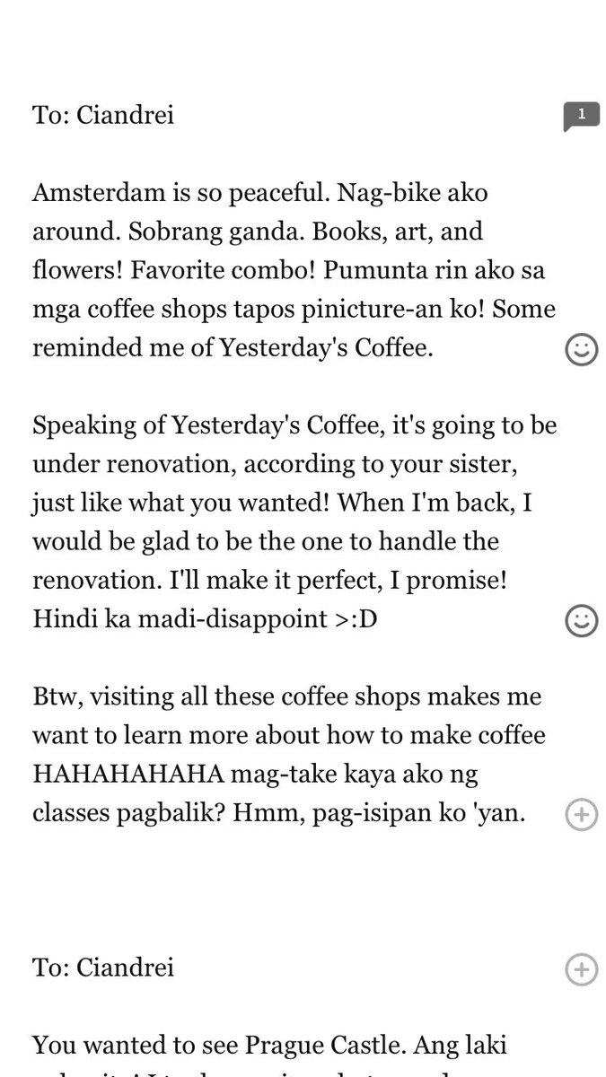 iesteIla's tweet photo. she was still sending him messages with all the place she went to, even though he won’t be able to read 😭 SOBBING 

#OYETheEndOfTime
#SeeYouYesterdayUSeries https://t.co/MZEhIb4GTW