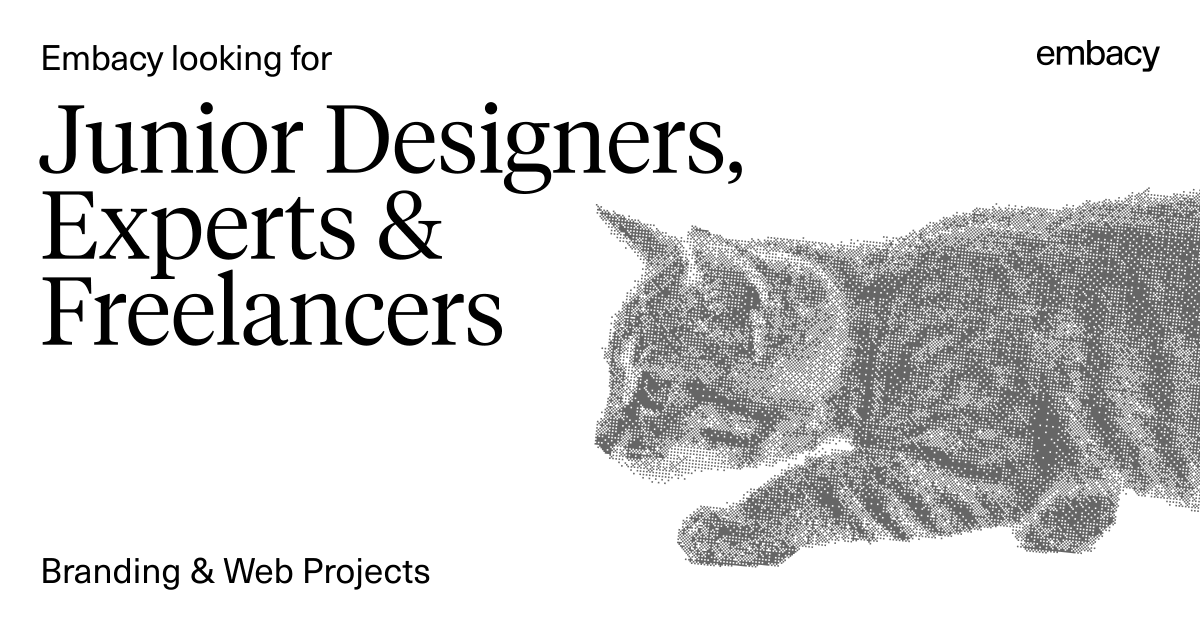 embacyio's tweet photo. Hi! We're looking for designers to join our team!
See the form in the thread:)
#designerwanted #hiring #designjobs https://t.co/jKbV28cW6G
