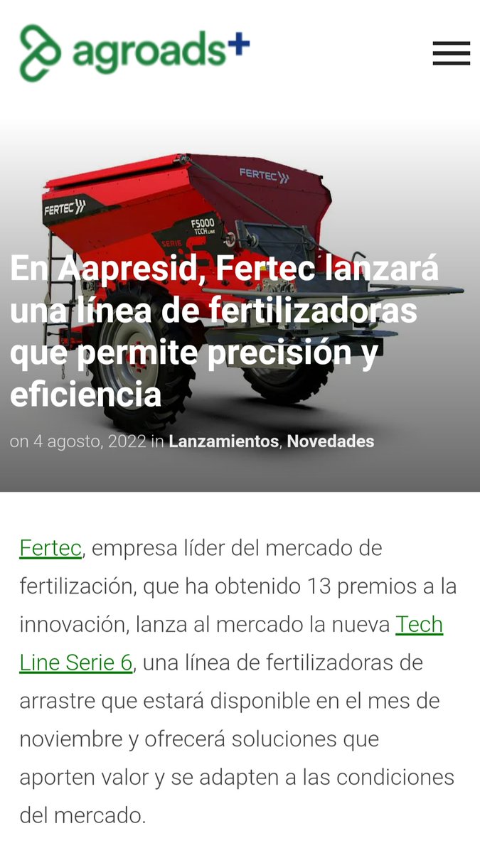 FERTEC SA tweet media