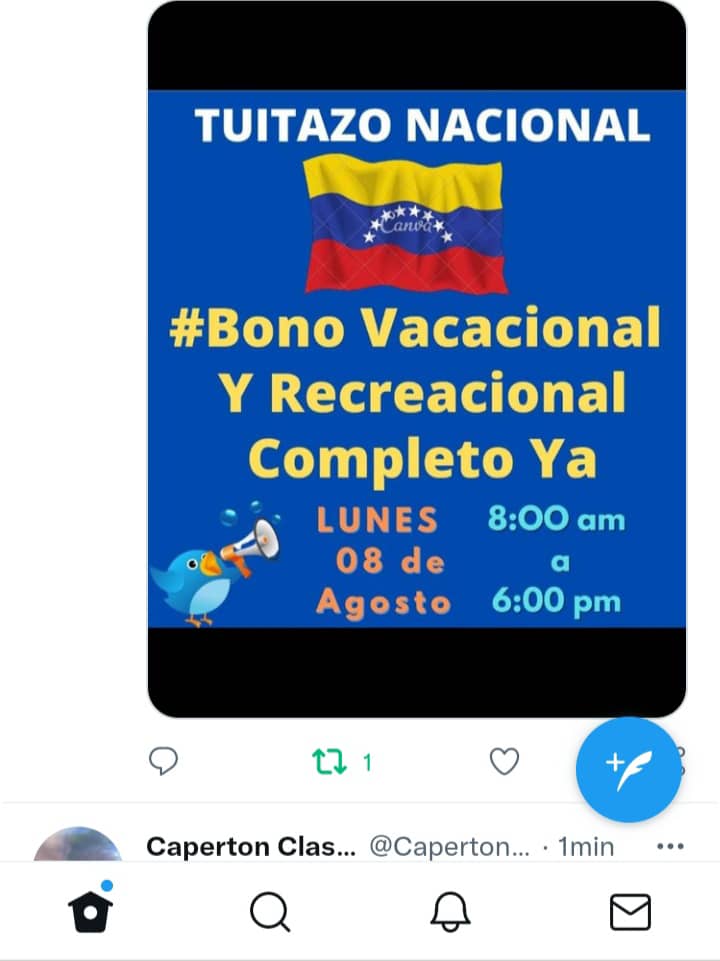 avelden's tweet photo. #BonoVacacionalYRecreacionalCompletoYa. https://t.co/i5tDZGhVi6