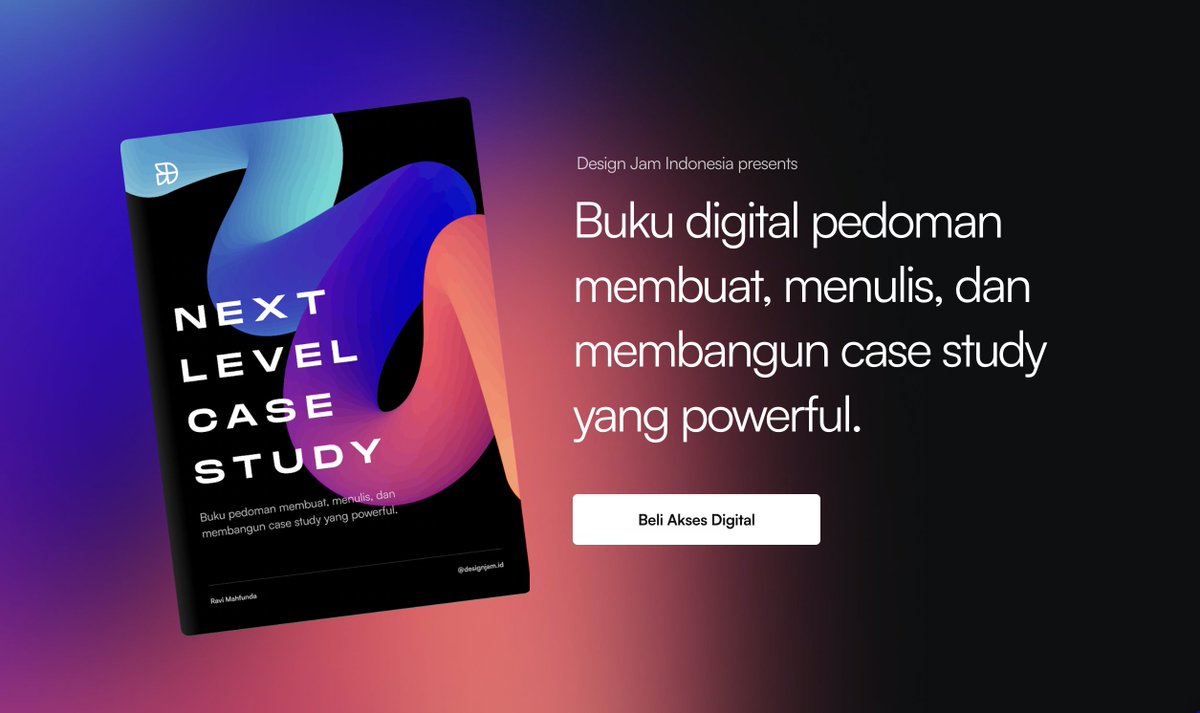 ravimahfunda's tweet photo. Mau kasih 5 FREE ACCESS buat buku Next Level Case Study https://t.co/jtkwcfV1Yd
Cara ikutnya, jwb prtanyaan ini:
"Apa kesalahan terbodohmu saat memulai atau berkarir di dunia UX?"
Jawaban lgsg reply di tweet ini. Sama skalian retweet. DL: Kam, 11/08/22 13:00
#LearnFromMistake https://t.co/pXX7GIRYsi