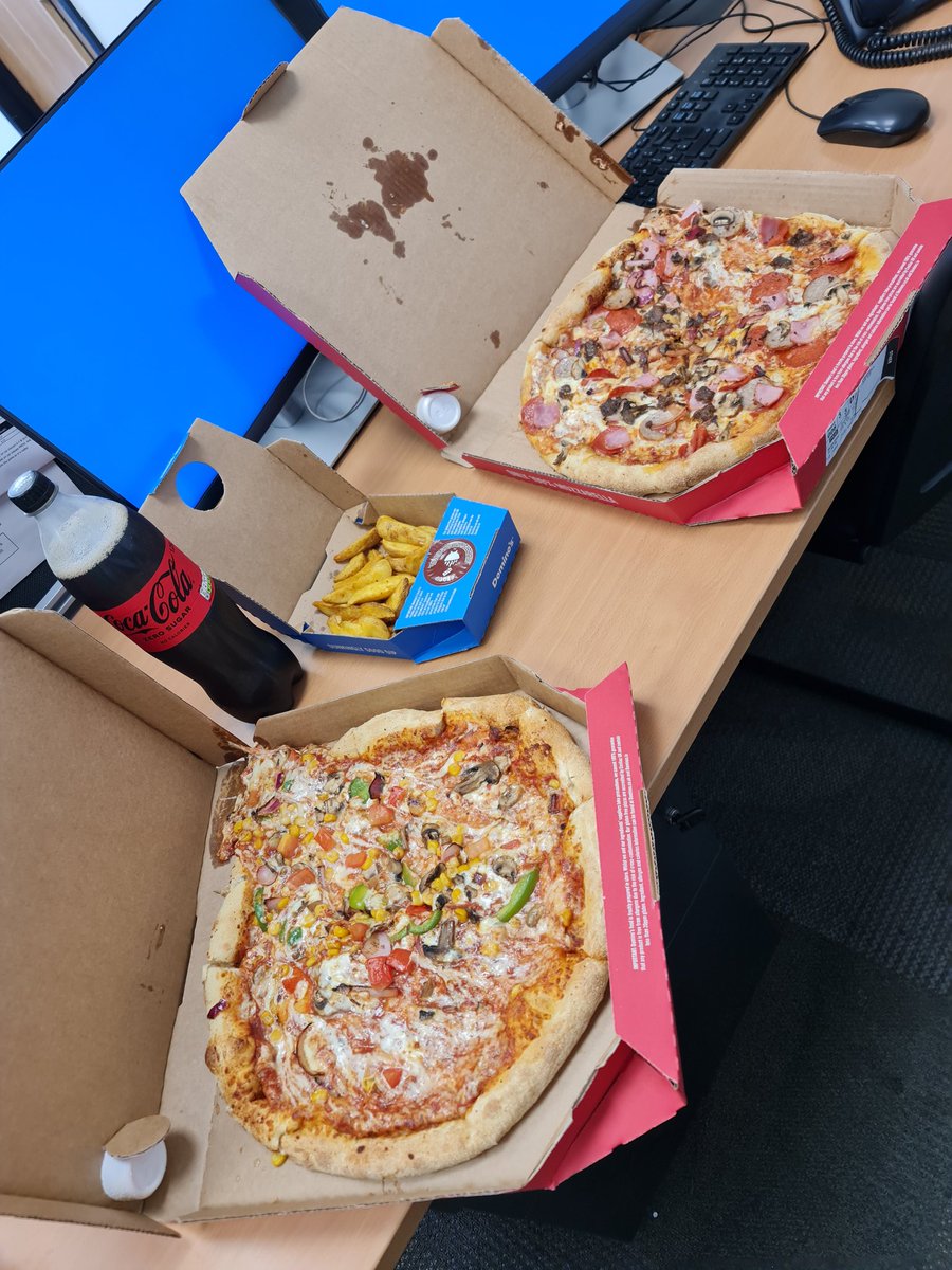 Cheeky Dominos🍕for Lunch today courtesy of <a href="/DuncanGrantEHI/">Duncan Grant</a> for winning AREA Ms Sales Competition on Friday 😇🤑 💰 Watch out, U2M2 is on a roll 😎 #InItToWinIt