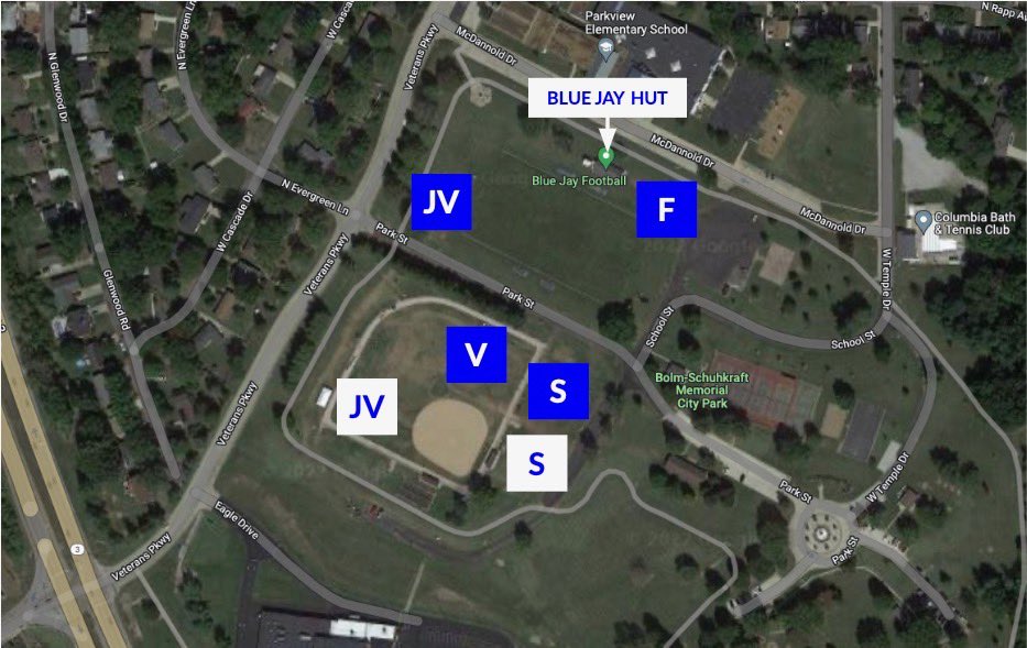 Attn Football Fam,
Due to growth of our organization, we’ve had to split up teams and rearrange practice areas. 

⚠️ REMINDER ⚠️ 
This week we are in full pads + mouth piece!

Weather looks favorable but please encourage your athletes to continue to hydrate!