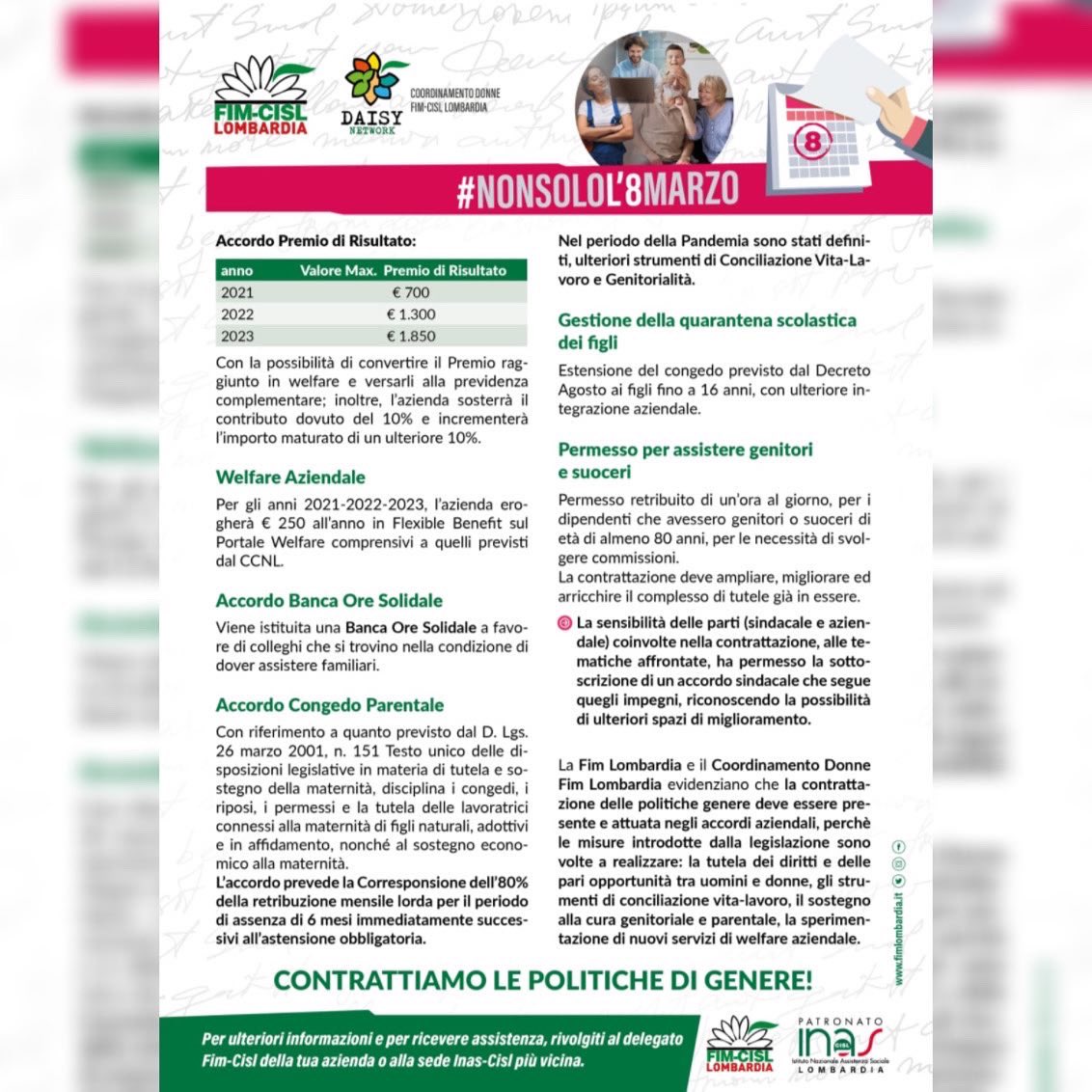 fimassedelpo's tweet photo. 🟢#nonsolol8marzo
Prosegue la campagna di #fimlombardia e #coordinamentodonne FIM Lombardia.
Oggi analizziamo la #contrattazione aziendale svolta in #ProjectAutomation , azienda nel territorio della FIM Monza Brianza Lecco!
#primaveradellacontrattazione
#iscrivitialsindacato https://t.co/SW9yNINDAM