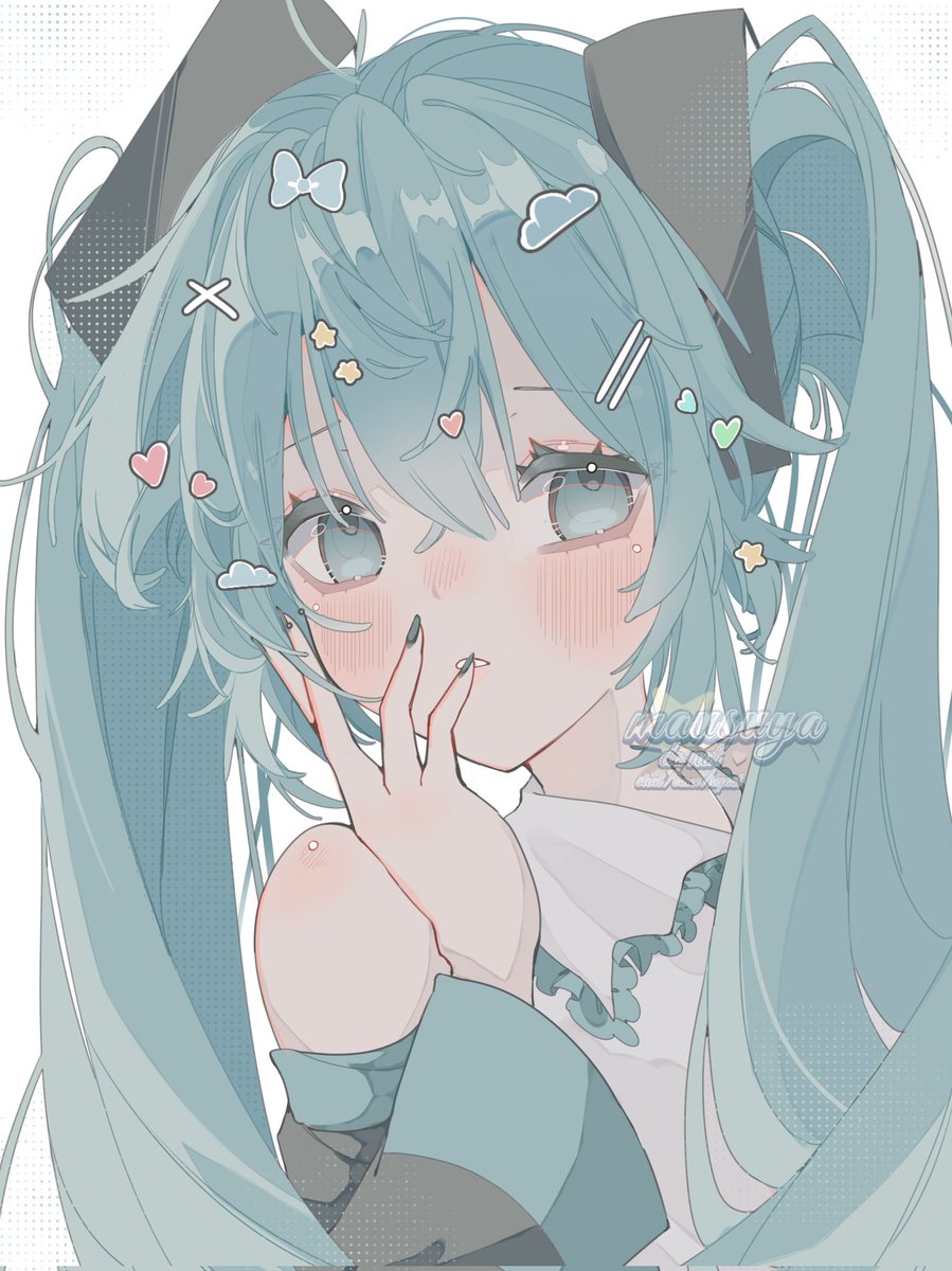 mausuya's tweet photo. Wanna be #artmoots? I make miku art 💙 https://t.co/wq1byFaGd0