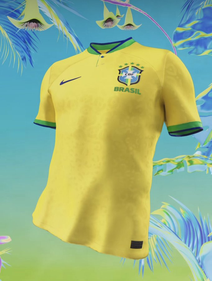 fubotvplus's tweet photo. 🎽 Here is the jersey that Brazil will wear for the 2022 World Cup!

 Do you validate? https://t.co/COG4ZYyvFw