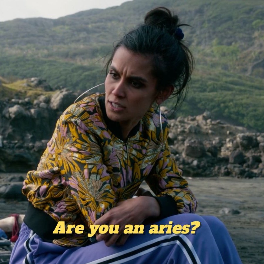 TheWildsLines's tweet photo. "Are you an aries?"

"What?"

"Who the f*ck cares? God!"

- The Wilds, Fatin &amp; Toni

#SaveTheWilds #RenewTheWilds 
BRING BACK THE WILDS https://t.co/ke9PIkhlfV
