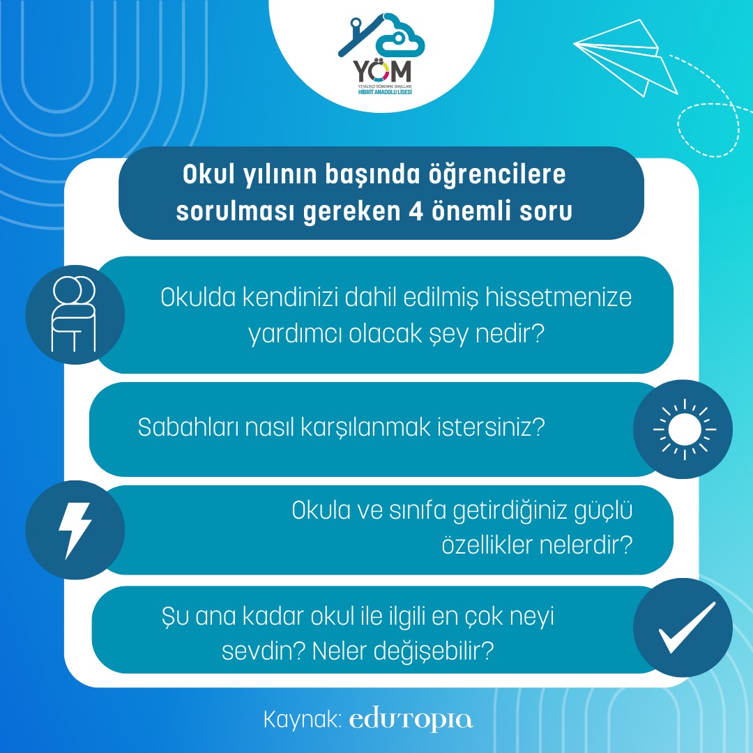 Geleneksel eğitim kalıplarını yıkıp, eğitimin gerçek öznelerini duymanın zamanı gelmedi mi sizce de?🖐️
Kaynak: <a href="/edutopia/">edutopia</a>
#yömhibritanadolulisesi #yömokulları #kayhankarlı