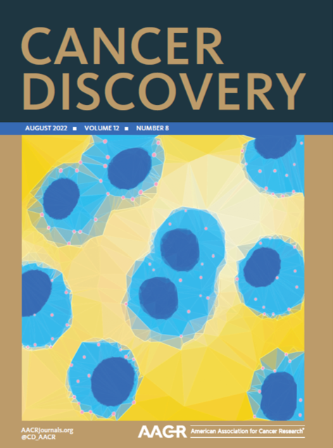 ElizSMcKenna's tweet photo. The August issue of @CD_AACR is now online! The cover highlights work by @EldaGrabocka and colleagues @KimmelCancerCtr @JeffersonUniv establishing a stress granules as a key feature and unique vulnerability of obesity-associated #pancreaticcancer https://t.co/DT2RYCajCX https://t.co/cC0aCiYvLZ