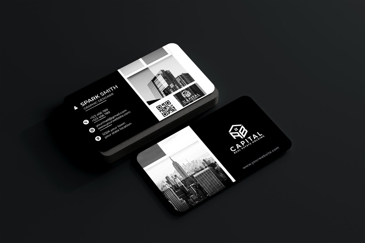 Real Estate Business Card Design Contest by Lutfur Rahman (Graphic Designer) dribbble.com/shots/19026736…