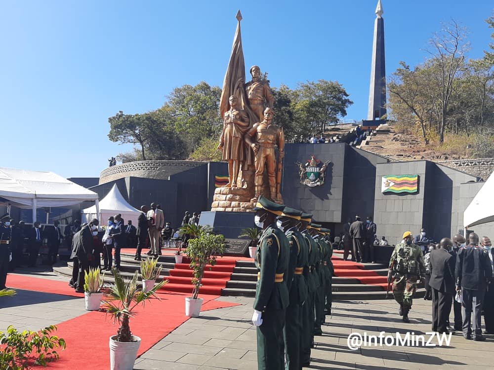 We are at the National shrine as we celebrate the living and non living heroes that fought for the independence of Zimbabwe. #HeroesDay2022