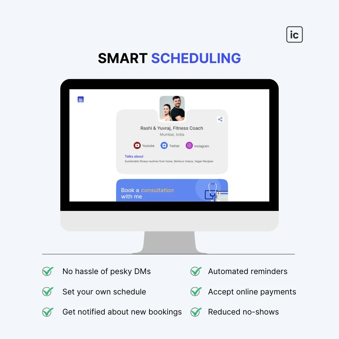 Manage your digital practice seamlessly with InstaClinik's smart scheduling feature. Try it now for free!
#onlineconsultation #onlinehealth #telehealth #telehealthcare #telehealthservices #onlineconsultations #telemedicine #instaclinik #unlockhealth #clinicinbio #LinkInBio