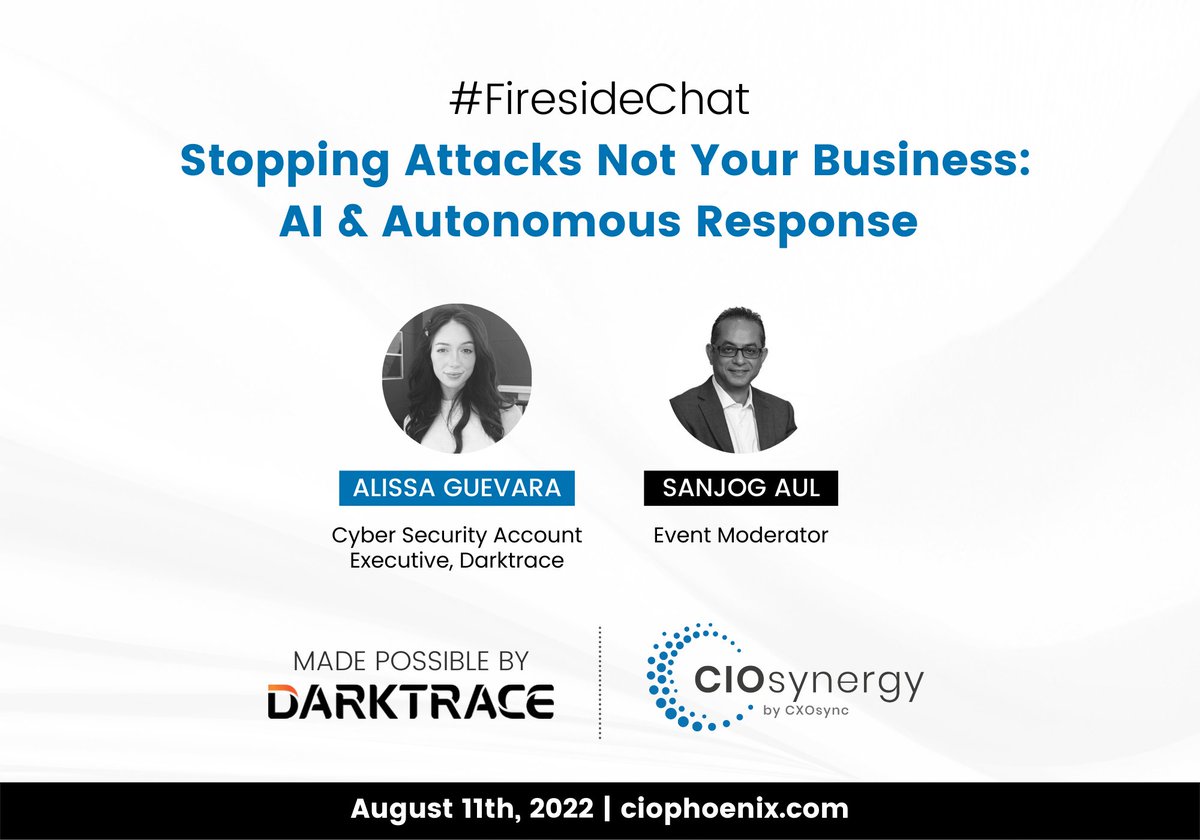 #CIOphoenix by #CIOsynergy is happening on August 11th. Register now: ciophoenix.com

#cio #it #bigdata #analytics #data #machinelearning #ai #digitaltransformation #tech #leadership #newnormal #technology #informationsystems #thoughtleadership