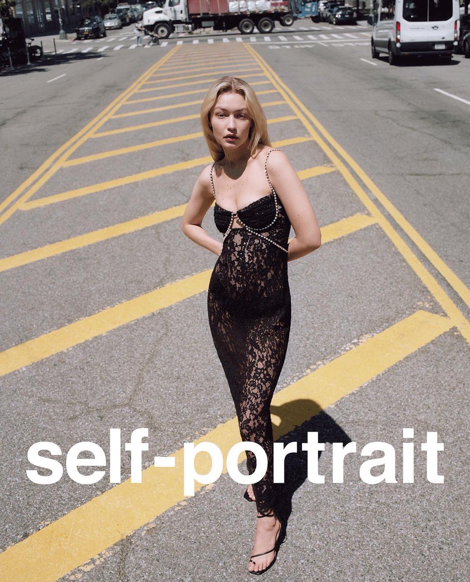 Gigi Hadid Goes Sheer in New Self-Portrait Campaign