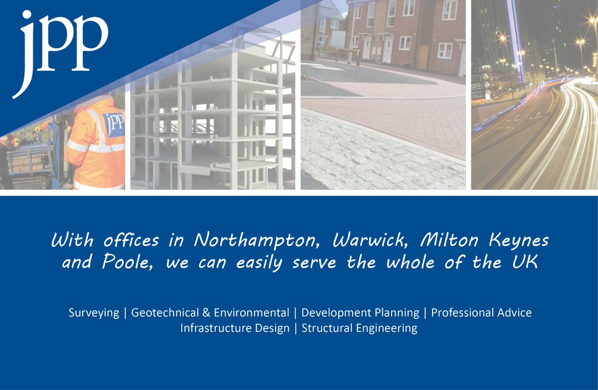 At JPP we pride ourselves on offering a comprehensive consultancy service, which covers the residential, commercial, leisure, retail, health, educational, and transportation sectors of the market. 

With offices across the country, we are able to serve the whole of the UK.