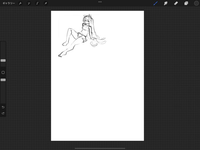 拙者、次の絵の構図考え侍。この状態で次描く子が誰かわかったら神。 