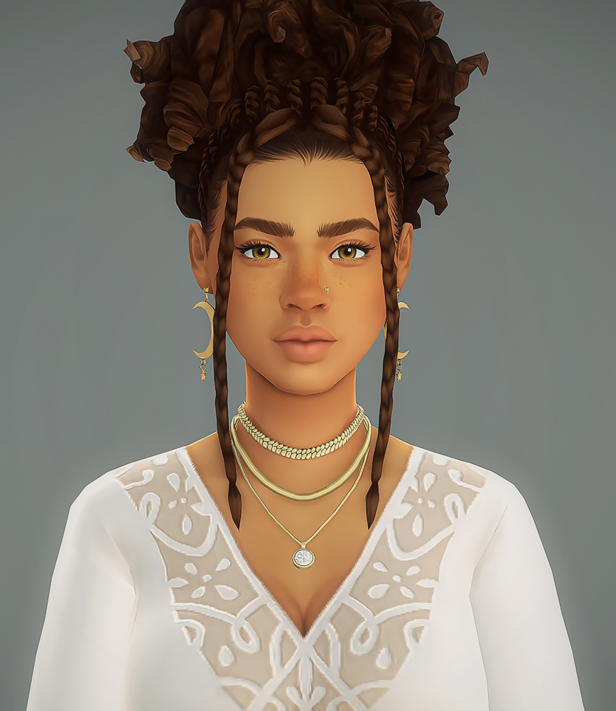 HazelMine1's tweet photo. Only thing I can do in Sims 4 is CAS and build/decorate. Gameplay just done for, but I did make a new sim yesterday. https://t.co/d6ReFGzBnY