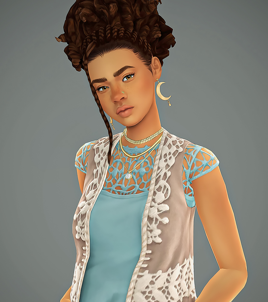 HazelMine1's tweet photo. Only thing I can do in Sims 4 is CAS and build/decorate. Gameplay just done for, but I did make a new sim yesterday. https://t.co/d6ReFGzBnY