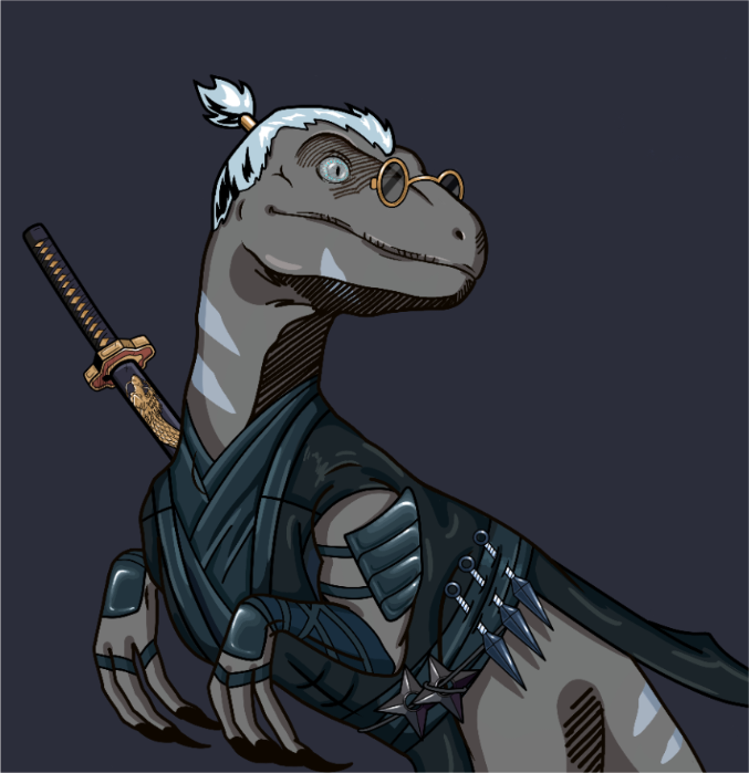 RiseofMithras's tweet photo. If you're holding more than 20 Trendy Raptors get in touch with @Raptored59311 , because they are officially doing customs for top holders!

Loving my Trendy Ninja Raptor, it's a perfect addition to my banner! 🥷

#NFT #nftart #crofam #CRO #shill #TrendyRaptors
@cryptocomnft https://t.co/xYtpNB073q