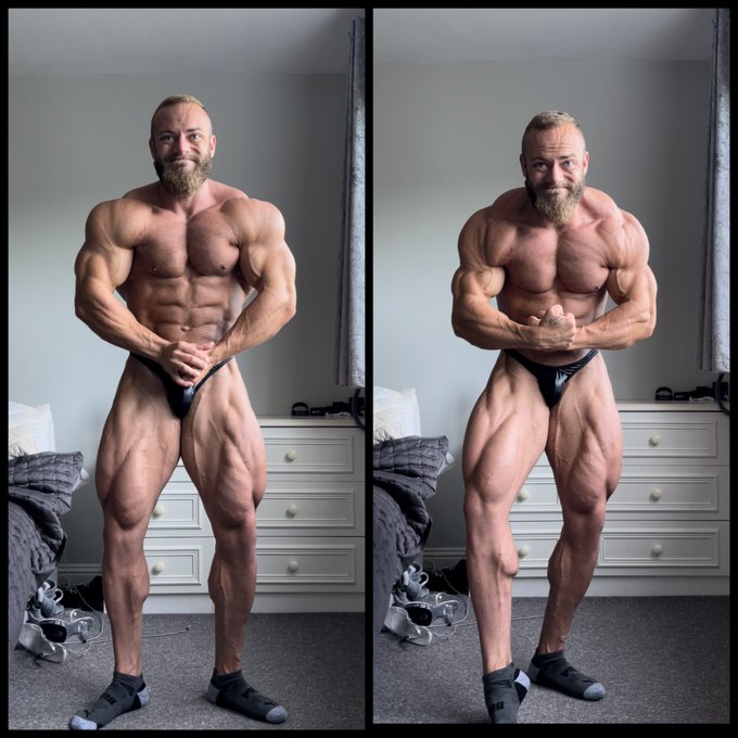 Good morning guys HAPPY NEW WEEK 🎉 🖤💪🏽 https://t.co/9j3CNFzRGq<a href="/tag/musclegods"class="tags"><span>#musclegods</span></a>