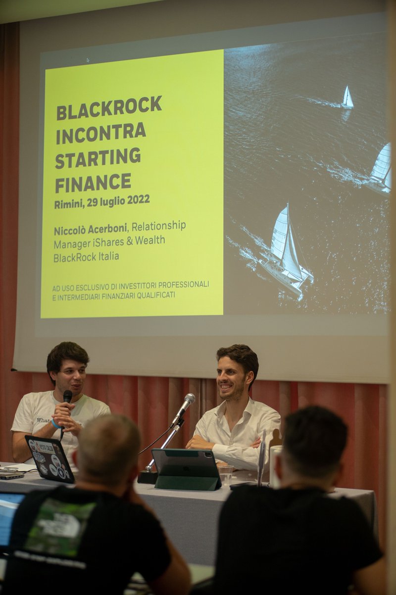 blackrockIT's tweet photo. Recentemente il nostro collega Niccolò Acerboni, Relationship Manager iShares & Wealth BlackRock Italia, è stato tra gli ospiti del Summer Bootcamp di #StartingFinance. Un’occasione per parlare di #finanza, #investimenti e confrontarsi con una community di giovani professionisti. https://t.co/An8A8FKq9Q