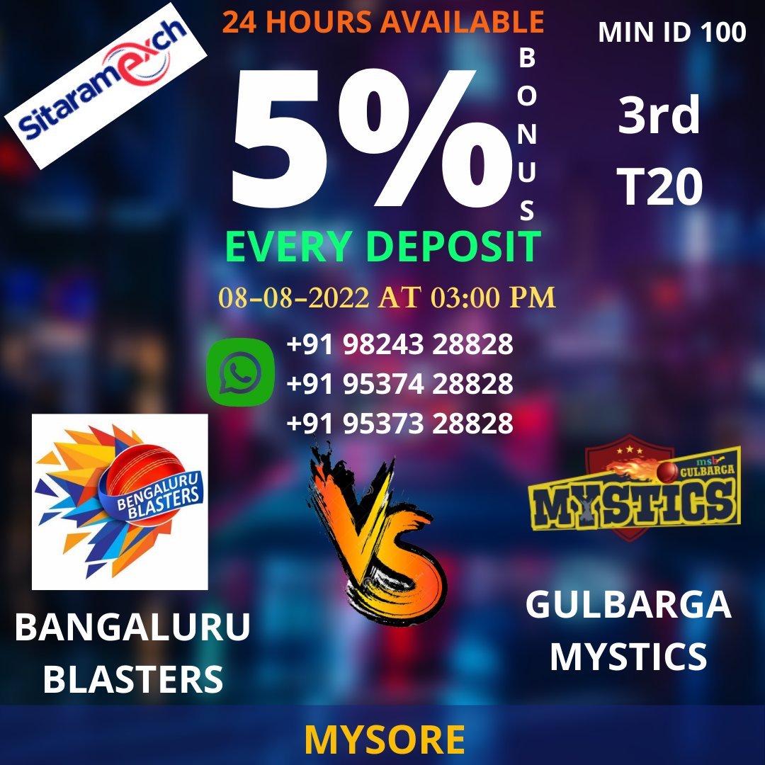 sitaramexchange's tweet photo. #onlinebetting #fastdeposit #fastwithdrawal #instantpayment #onlineidbook #onlineid #sportsbetting #sitaramonlinebook #sitaramonline #sitaramidbook 

Website Link - https://t.co/QpDJdIRrqP

➡️+919824328828 https://t.co/rhKXS4SAOr