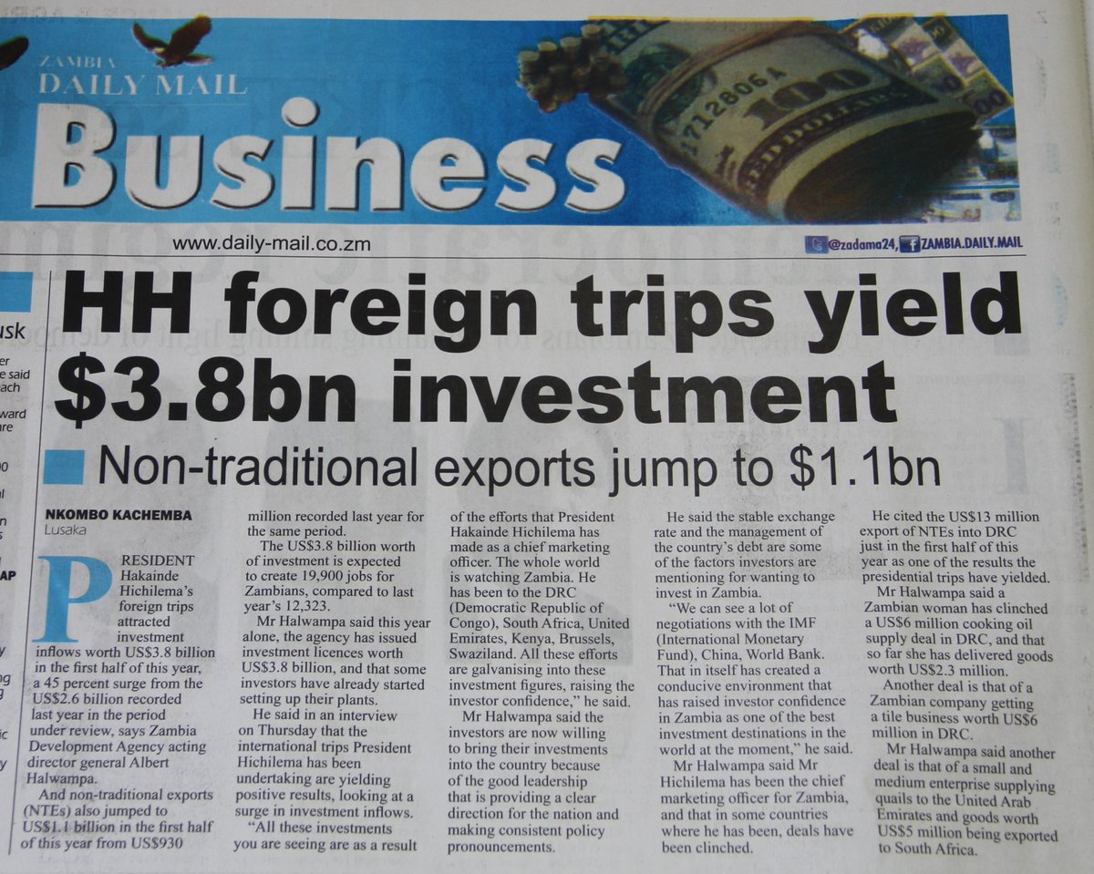 PromoteZambia's tweet photo. ZDA announces investment inflows worth US$3.8 billion in the first half of 2022, compared to USD2.6 last year in the same period and NTEs of US$1.1 billion in the first half of this year compared to US$930 million recorded last year for the same period
#ZDA
#PotentialMadePossible https://t.co/theWPXISBi