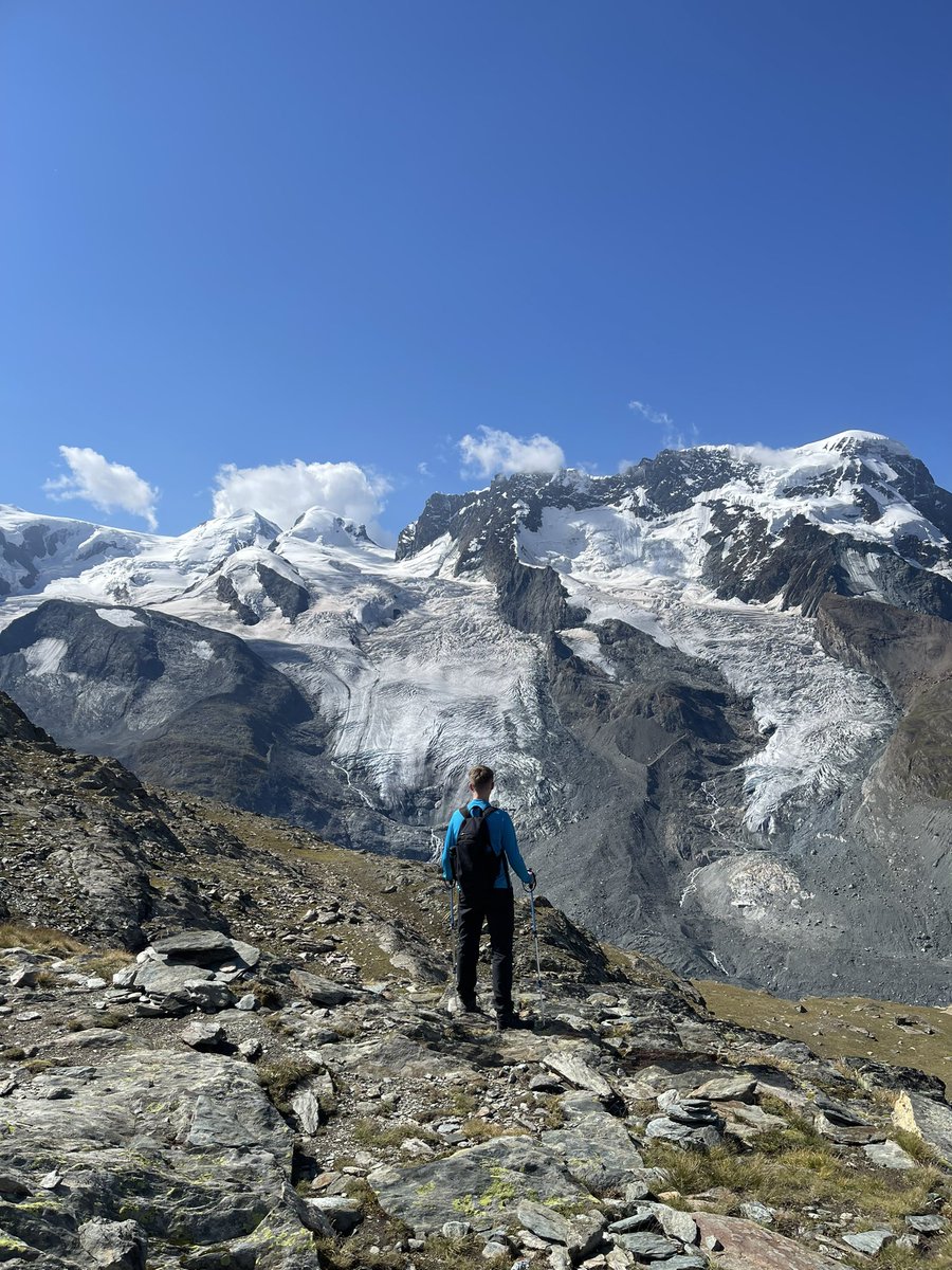 AJRNuttall's tweet photo. I first came here in 1990 and its still my #happyplace this time I brought my son for the first time #FatherAndSon #hikingadventures #Switzerland @zermatt_tourism https://t.co/WgGaaMgbYQ
