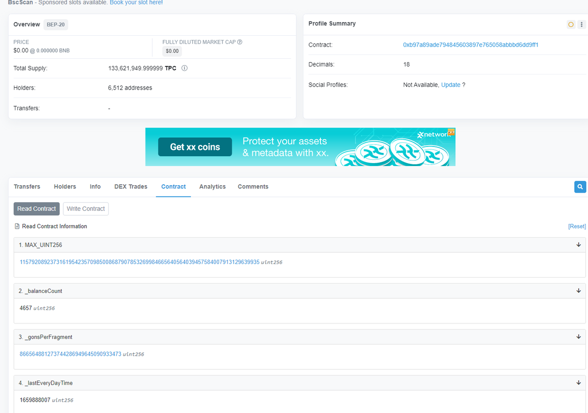🔥🔥🔥Treasure project announcement

The $TPC source code has been made public, in order to ensure the stable operation of $TPC after open source, Treasure project will temporarily suspend additional $TPC releases, the suspension of releases will begin on 2022.8.8 2:00PM (UTC)