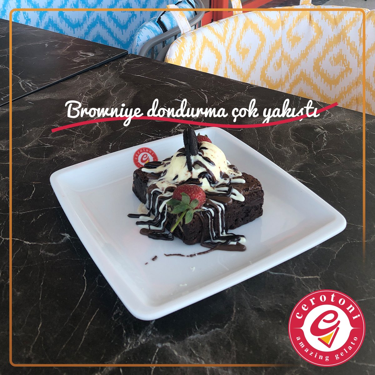 Klasik lezzetlere Cerotoni dokunuşu... Cerotoni’de dondurmalı browni denediniz mi? 😋

#cerotoni #cerotonigelato #dondurma #gelato #italyandondurması #nazilli #kuşadası #buca #bostanlı #italya #roma #dondurmakeyfi #browni #dondurmalıbrowni