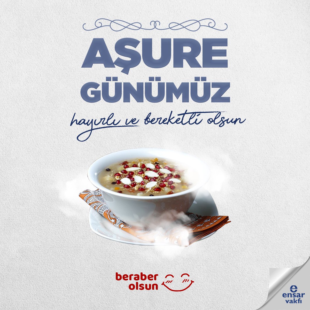 Dualarla girdiğimiz mübarek Muharrem ayının 10. gününde #AşureGünü mübarek olsun. 🤲🏻☺️