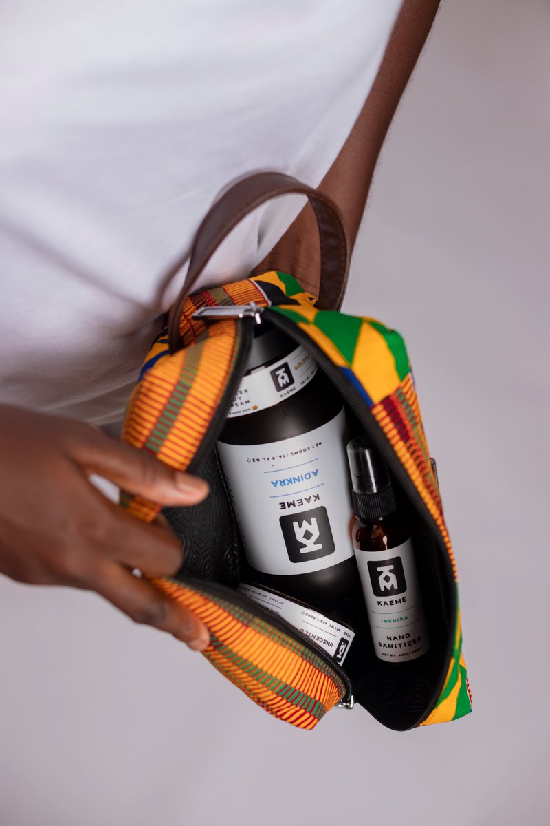 hellokaeme's tweet image. Have you ever wondered where to keep your #skincareproducts when you're travelling? 

We have just the right bag for you - Shop for Kaeme Toiletry bags.

__
#hellokaeme #sheabutter #blacksoap #madeinghana #skincare #beauty #homedecor