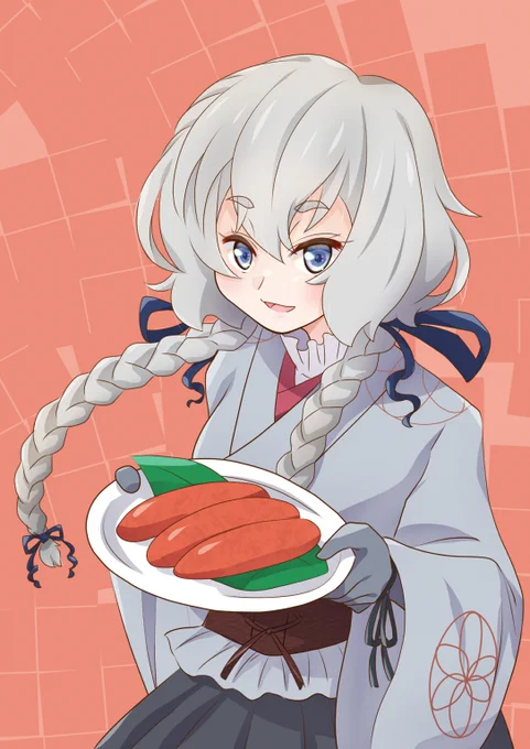 久々夜勤前の落描きで蔵出しめんたい純子ちゃんコラボありがとうございます#ゾンビランドサガ #紺野純子 