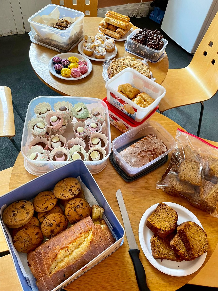 Blackadders Bake Sale raising funds for <a href="/NICUNinewells/">NICUNinewells</a> kindly supported by <a href="/thekiltwalk/">Kiltwalk</a> is now ….. OPEN. 
No sign of any soggy bottoms. 
Ready, set. EAT 🎂🍰🧁