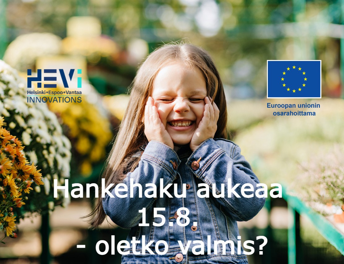 Viikon päästä saadaan ensimmäinen hankehaku auki 🤩Kannattaa tutustua haun kriteereihin #hevinnovations ja <a href="/Rakennerahastot/">Rakennerahastot.fi</a> -sivuilla. Mikäli suunnittelet hakemuksen lähettämistä, olethan yhteydessä HEVi-tiimiin. #innokaupungit #eakr <a href="/helsinkibiz/">Business Helsinki</a> <a href="/MakeWithEspoo/">Make with Espoo</a> @BusinessVantaa