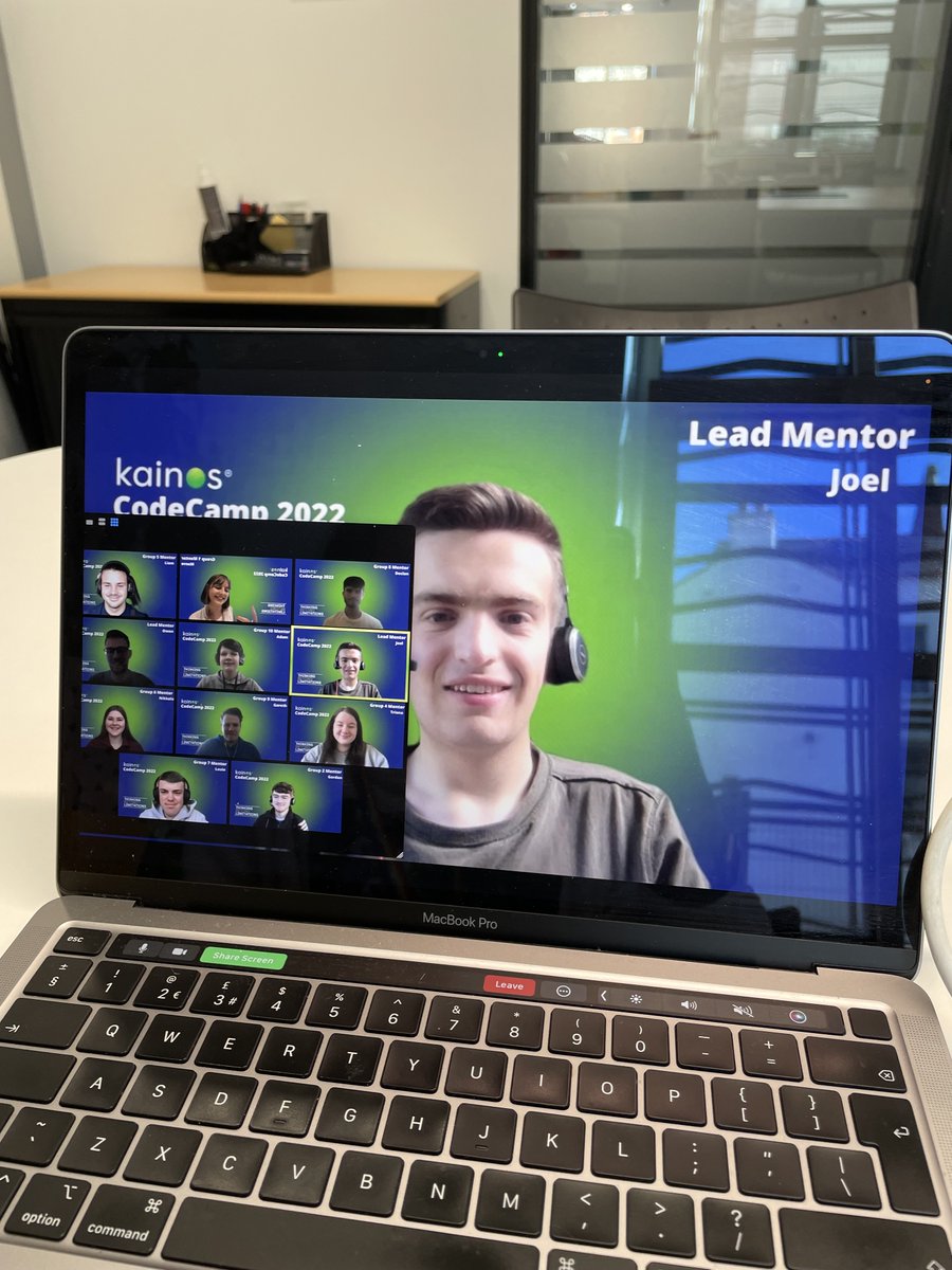 KainosAcademy's tweet photo. CodeCamp Ireland is back! π₯οΈπ Our mentors are ready to kick off CodeCamp Ireland 2022! #KainosCodeCamp Keep an eye on our socials to see all of the fun activities we will be doing throughout this week! π https://t.co/E0hfq0M9DX