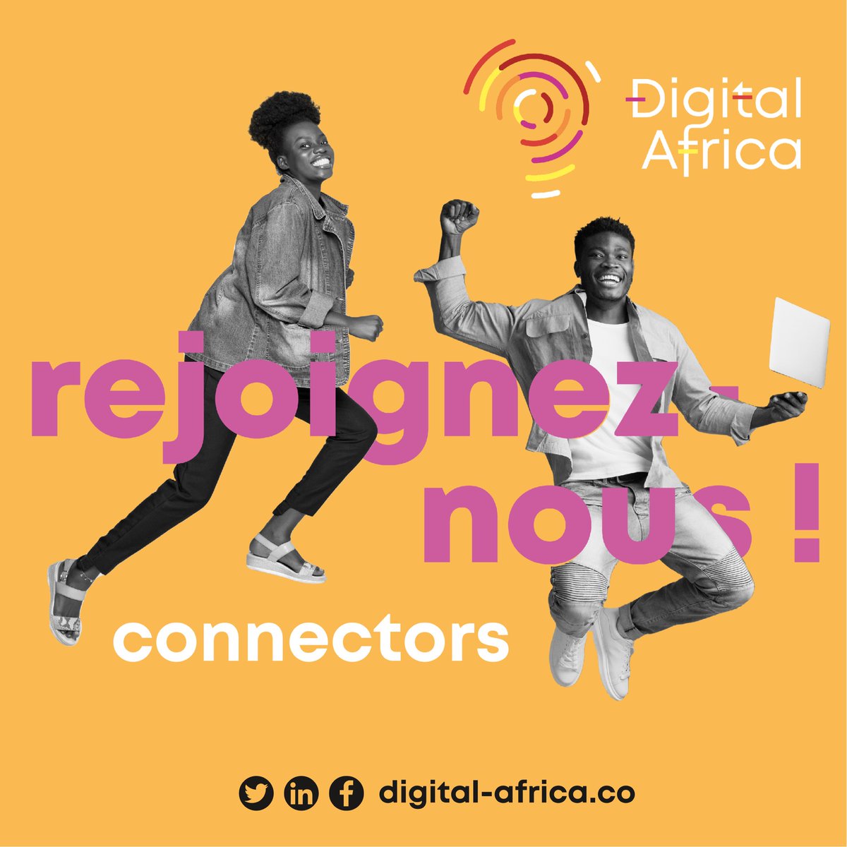 🔴Devenez ambassadeurs de la #Tech « Made In Africa » 📣Devenez nos connectors ✅ @DigitalAfrica__ recherche ses représentants dans toutes les régions du continent 👉🏿 Postulez en suivant ce lien connectors.digital-africa.co 🖥 ou partagez l’information