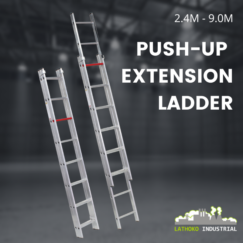 LathokoI's tweet photo. Our Commercial Push-up Extension Ladder features anti twist D-style rungs, rubber feet. Add a pole rung for additional functionality. A load capacity of 115KG & available in 7 sizes, from 2.4m - 9.0m when extended
#lathoko #warehouse #warehouseequipment #ladder #extensionladder