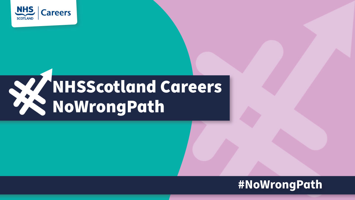 NHSScotCareers's tweet photo. Exam results week can be an exciting time. We’re here to offer inspiration and reassurance.💪
Tomorrow marks the return of #NoWrongPath.👏 Look out for the journeys of NHS workers we will be sharing all this week. 
Find out more https://t.co/rpGwhlkiIW  
#NoWrongPath #NHSScotland https://t.co/ZGDFX65Pnk