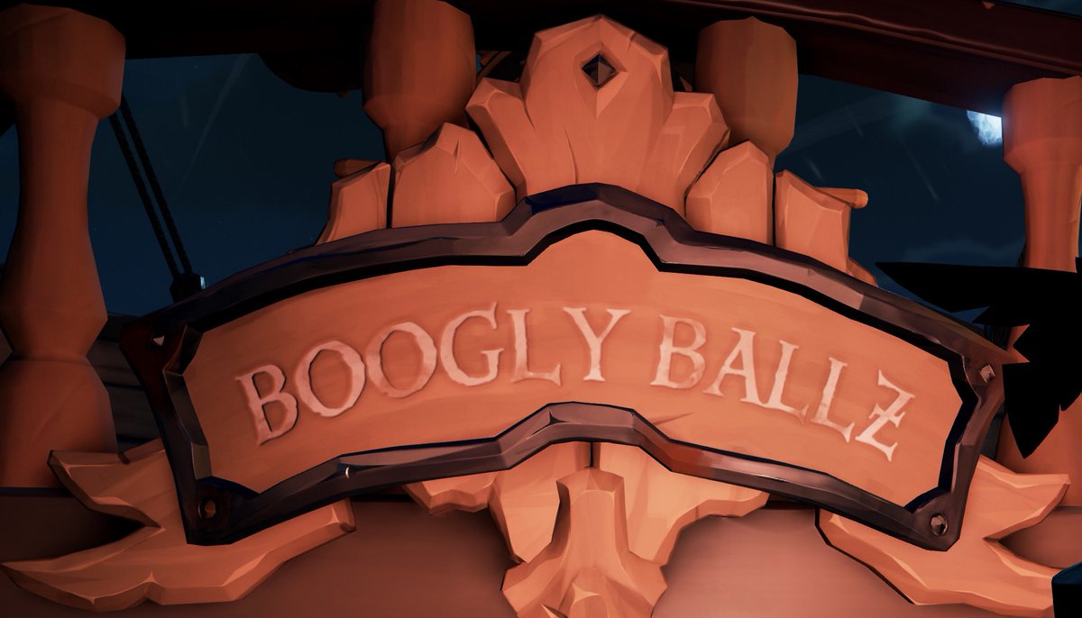 Capt_Ballzonia's tweet photo. Without a doubt, Perfect!!
Changed the name of my sloop last night because I didn’t like what I named it originally
“Boogly Ballz” has begun its journey on the @SeaOfThieves #SloopLife https://t.co/WEASDBch9U