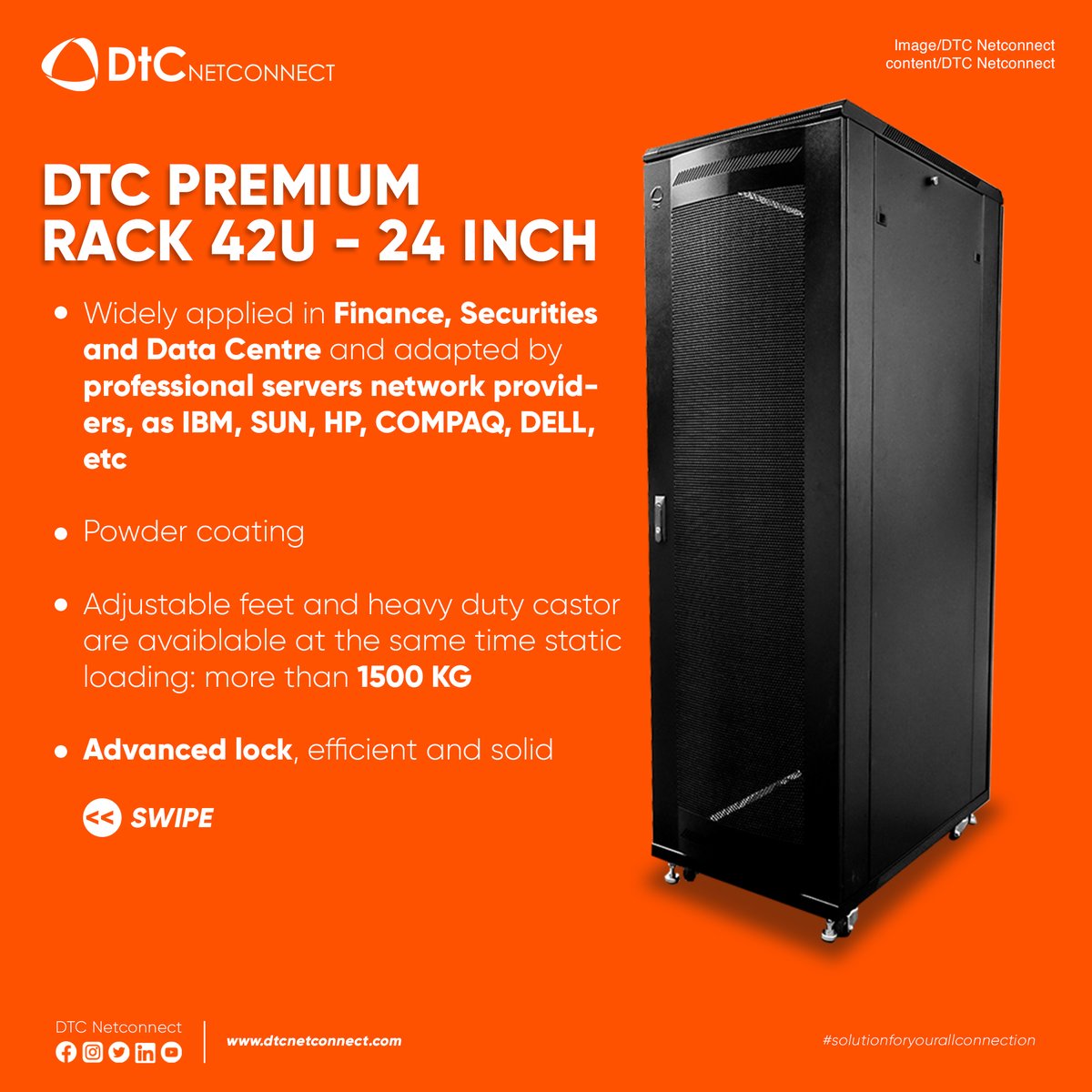 DNetconnect's tweet image. Feature Unggulan Premium Rak dari DTC. Silahkan swipe ya untuk detailnya, jika ada yang ingin ditanya bisa DM atau klik link yang ada di profile. Terimakasih.

#datacenter #pusatdata #ruangserver #it #informatika #informationtechnology #computer #computers #computerscience