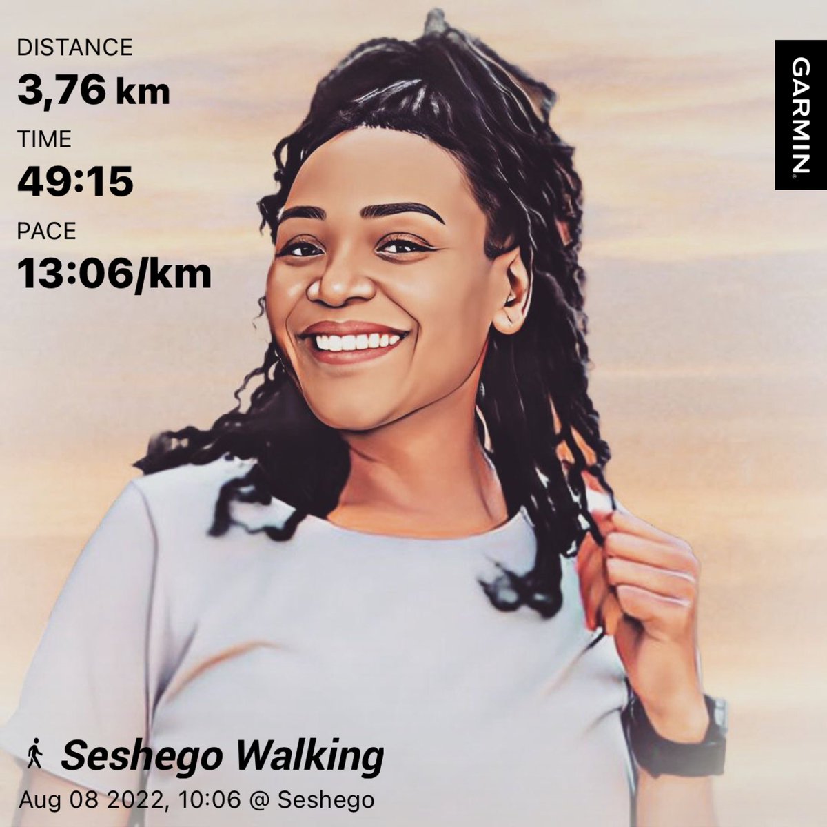 #NeverSkipMonday gym class 💞 and a walk to clear the mind 🚶🏾‍♀️ 

#RunningWithTumiSole 
#TrapnLos
#FetchYourBody2022 
#IPaintedMyWalk
#IChoose2BActive
