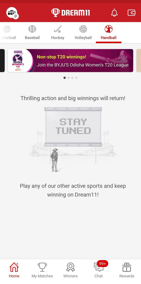 <a href="/Dream11/">Dream11</a> Handball section 🔙 on #Dream11. Kindly add SEHA League playoffs handball games. These games available on other betting site like sofascore, betway etc..

All related data available on their official website.

#dream11 #handball <a href="/FanCode/">FanCode</a>