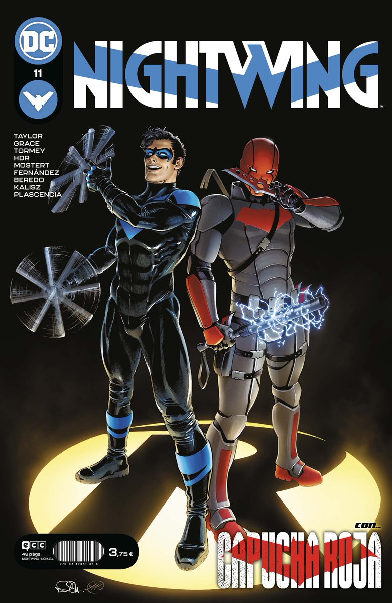 eccediciones's tweet photo. Nightwing y #CapuchaRoja están listos para cualquier cosa... ¡salvo para lo que les espera en este número!
Los #Bathermanos golpean dos veces en el primer Anual de #Nightwing, de @TomTaylorMade y @CianTormey.
Ya disponible: https://t.co/eYL5AhPQWi https://t.co/48iMAArNHO