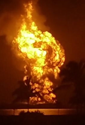 La Embajada de la República Bolivariana de Venezuela en la República de  Venezuela manifiesta su profundo pesar al hermano Pueblo y Gobierno de la República de Cuba, con motivo del voraz incendio que estalló en la Base de Supertanqueros de Matanzas.